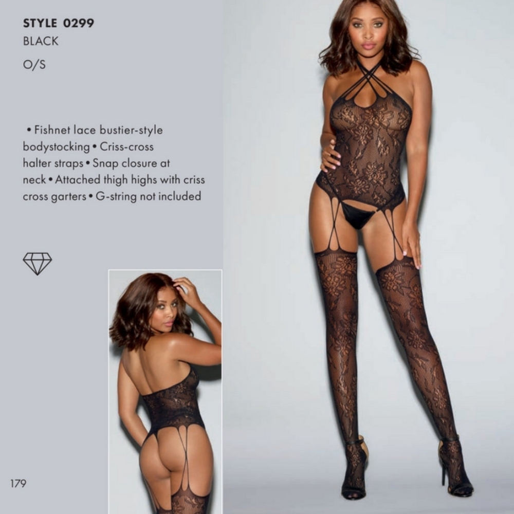 Dreamgirl Fishnet Lace BodyStocking